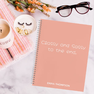 Cuaderno Citas divertidas con clase y descaro hasta el fina