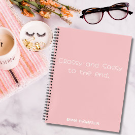 Cuaderno Citas divertidas con clase y Sassy hasta el final 