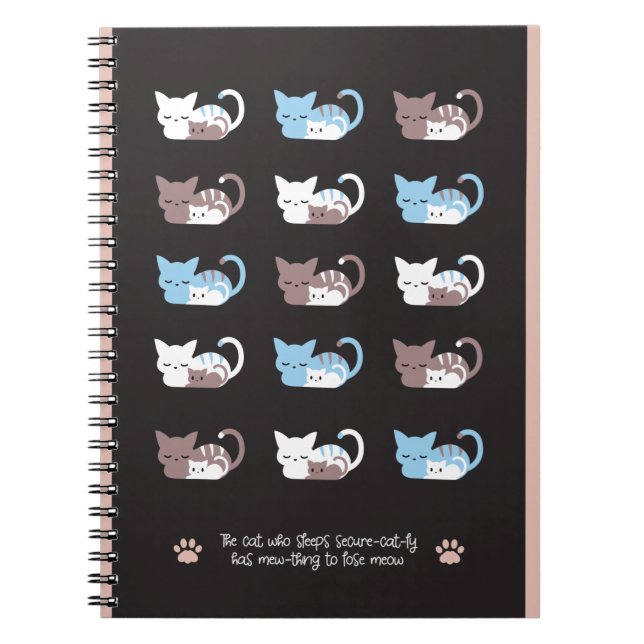 Cuaderno Citas divertidas de gato dormido II (Frente)