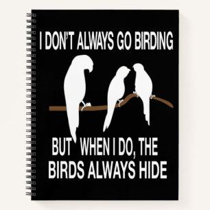 Cuaderno Citas graciosas de Birding Birds