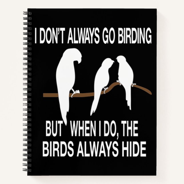 Cuaderno Citas graciosas de Birding Birds (Anverso)
