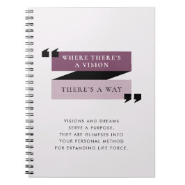 Cuaderno Citas motivacionales Visiones y Sueños Diario
