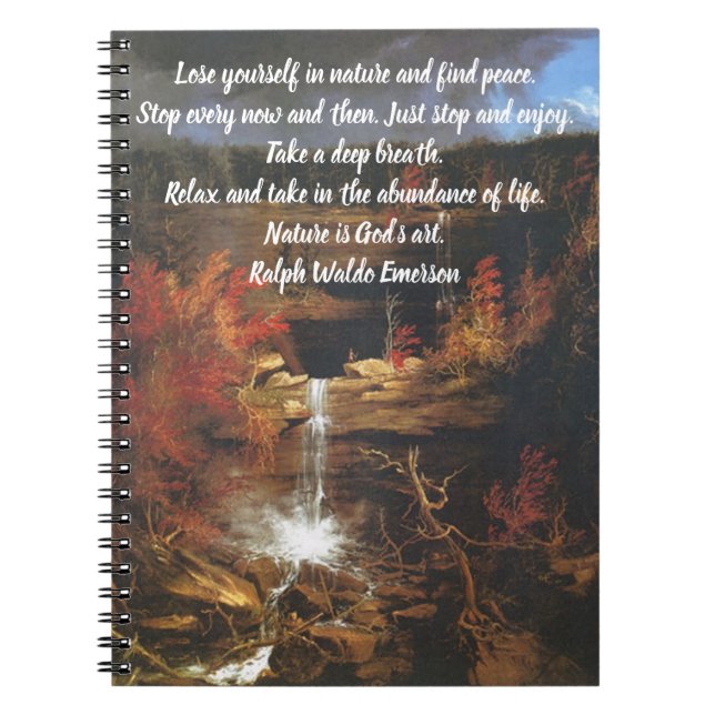 Cuaderno Citas naturales de Ralph Waldo Emerson (Frente)