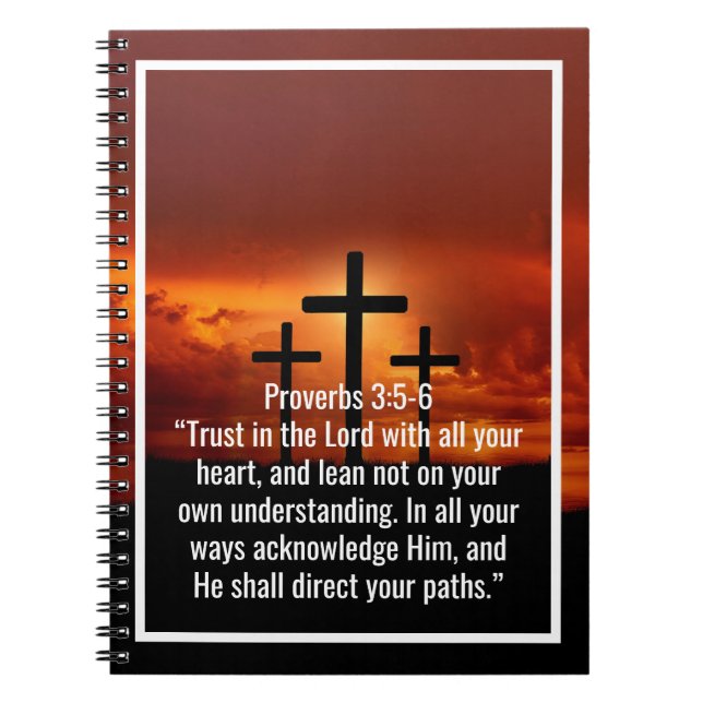 Cuaderno Citas personalizadas de versículos de la biblia y  (Frente)