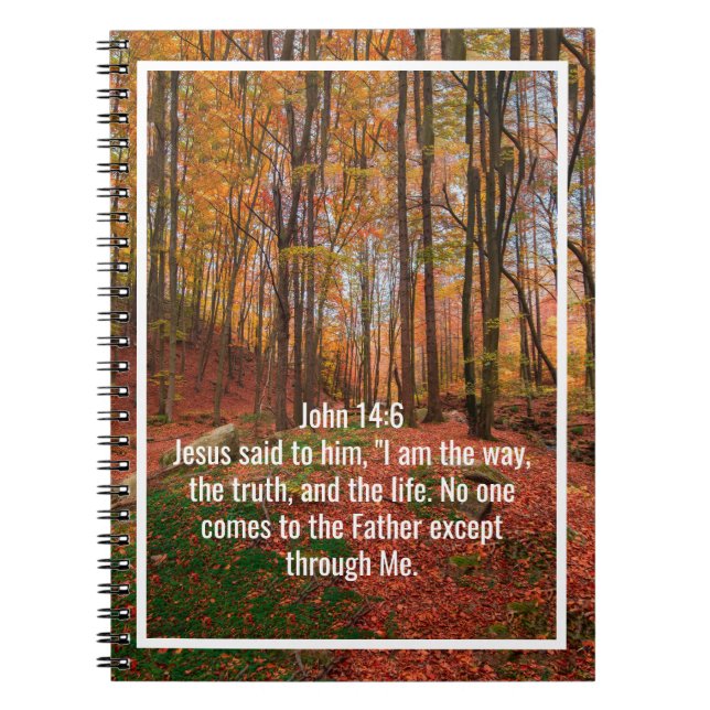 Cuaderno Citas personalizadas de versículos de la Biblia y  (Frente)