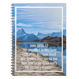 Cuaderno Citas personalizadas de versículos de la Biblia y
