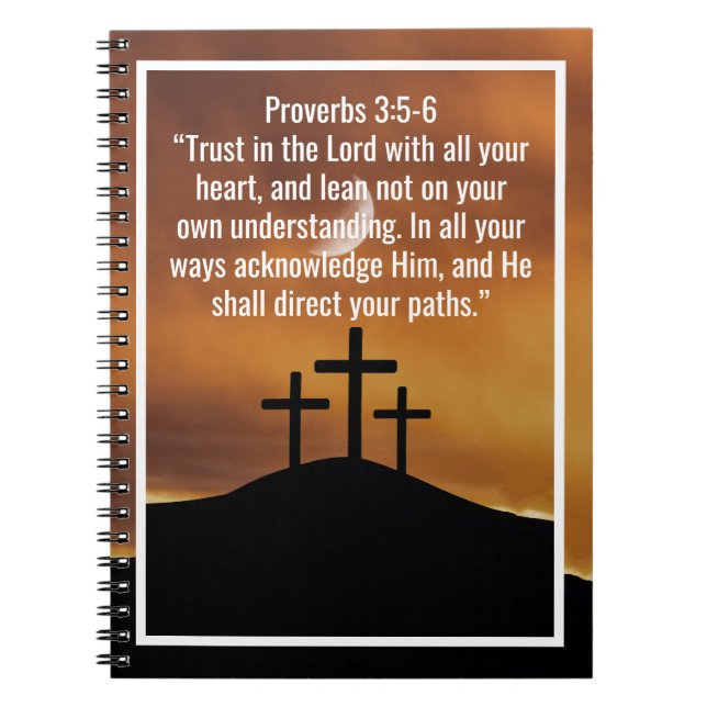 Cuaderno Citas personalizadas de versículos de la biblia y  (Frente)