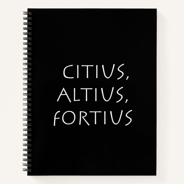 Cuaderno Citius altius fortius (Anverso)