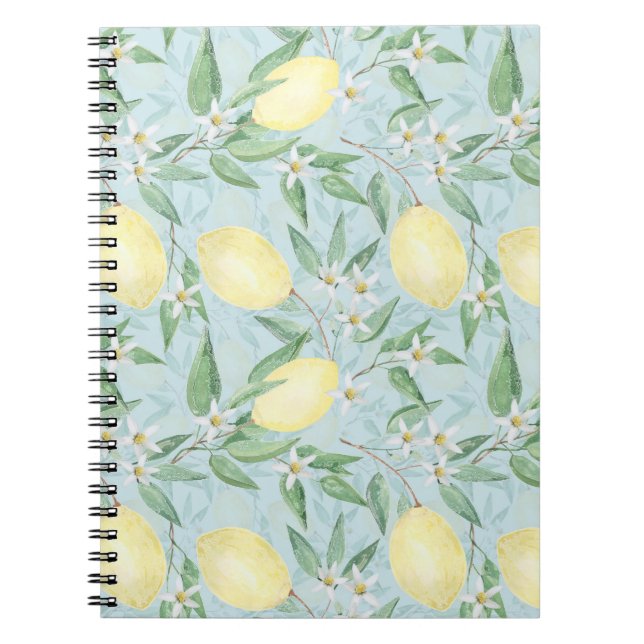 Cuaderno Cítrico amarillo limón fresco (Frente)