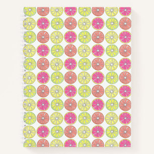 Cuaderno Cítrico Fruto Naranja Lemon Lime Grapefruit