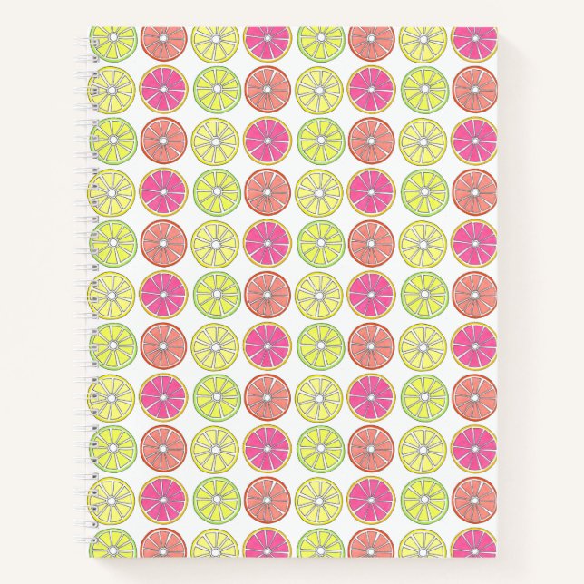 Cuaderno Cítrico Fruto Naranja Lemon Lime Grapefruit (Anverso)