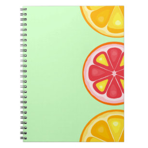 Cuaderno Cítricos TROPICAL SUMMER FRUIT Naranja limones Sli