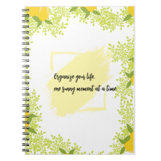 Cuaderno Citrus-Inspired Motivational 