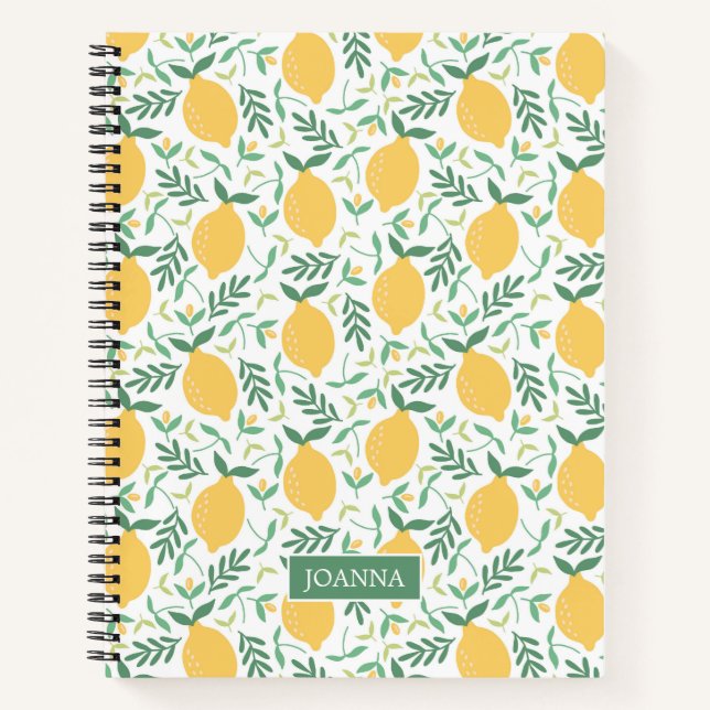 Cuaderno Citrus Lemons, un país ruso brillante, personaliza (Anverso)