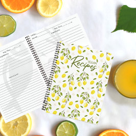Cuaderno Citrus limón moderno Vegan amarillo