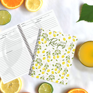 Cuaderno Citrus limón moderno Vegan amarillo