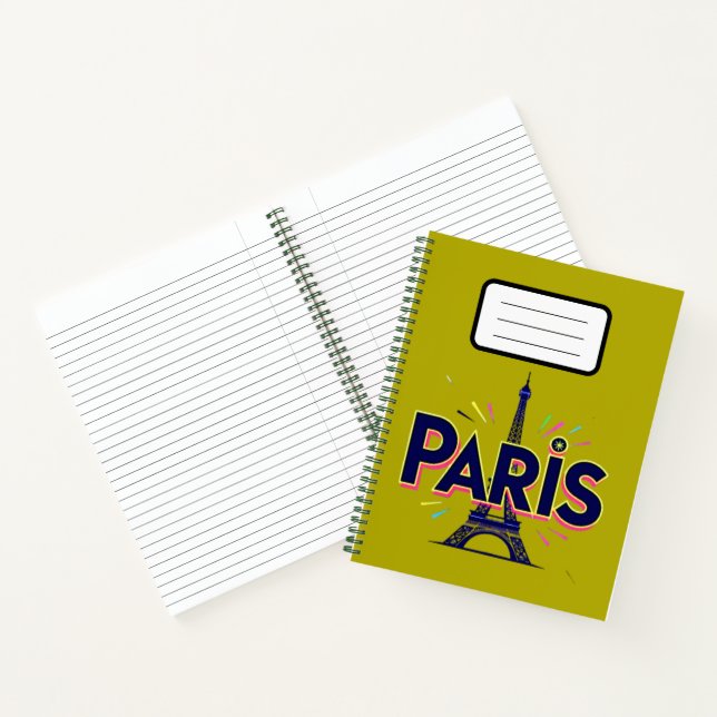 Cuaderno City of Lights: Bold Paris Typography Art (Interior)