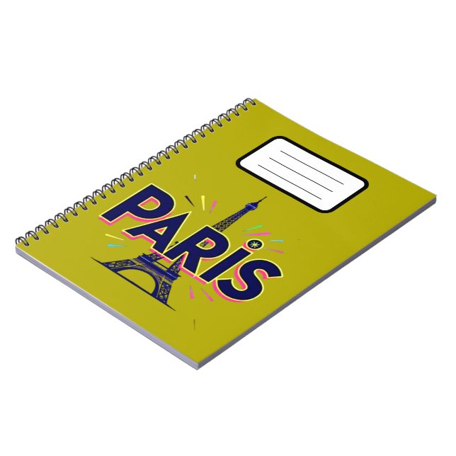 Cuaderno City of Lights: Bold Paris Typography Art (Lado Izquierdo)