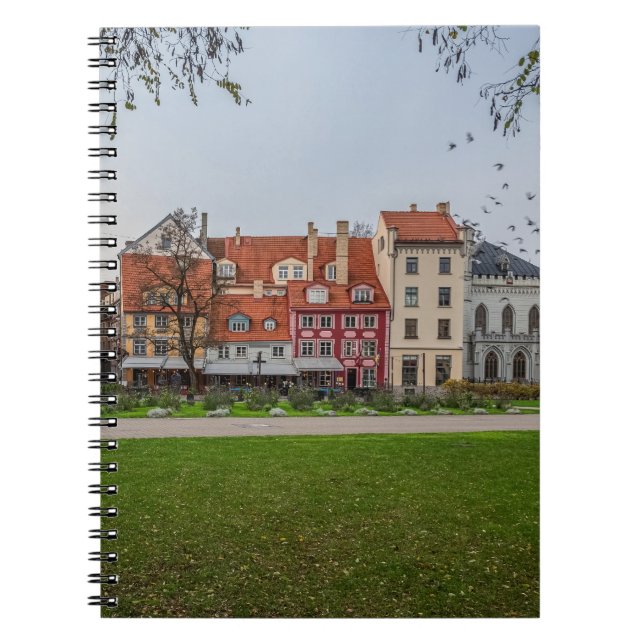 Cuaderno Ciudad antigua de Riga en otoño (Frente)