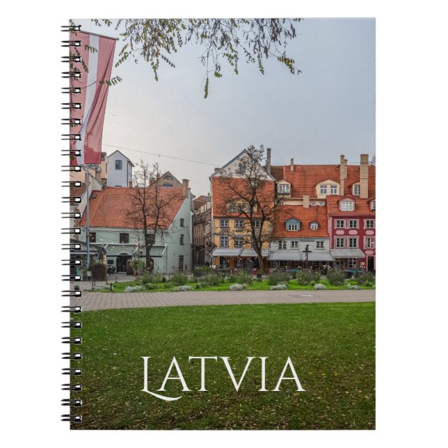 Cuaderno Ciudad antigua de Riga en otoño (Frente)