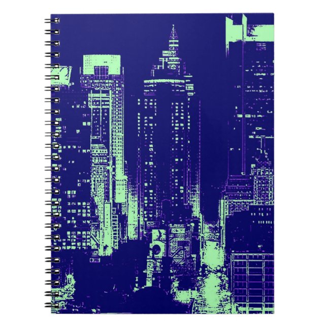Cuaderno Ciudad Azul de Nueva York (Frente)