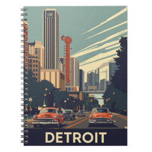 Cuaderno Ciudad clásica de Detroit