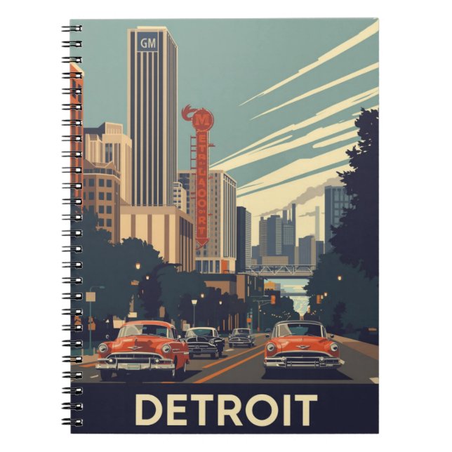 Cuaderno Ciudad clásica de Detroit (Frente)