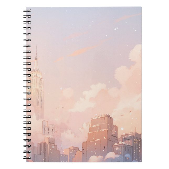Cuaderno Ciudad de Anime Pastel (Frente)