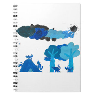 Cuaderno Ciudad de gato azul