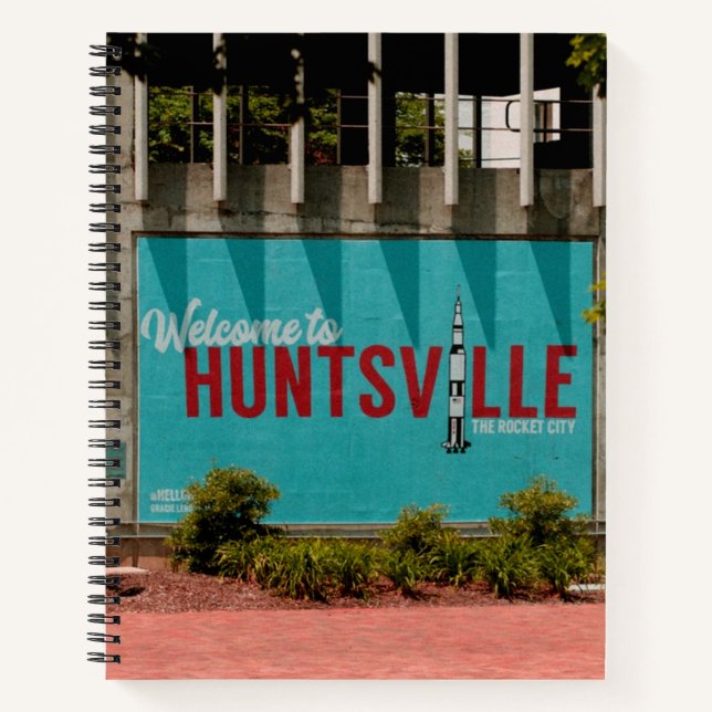 Cuaderno Ciudad de los Cohetes Huntsville Alabama (Anverso)