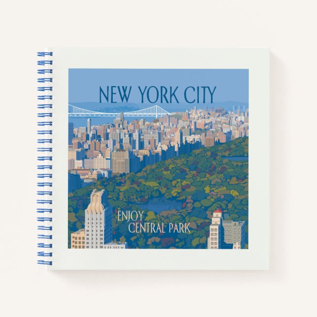 Cuaderno Ciudad de Nueva York | Disfrutar de Central Park (Anverso)