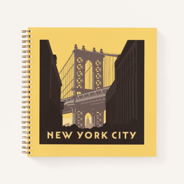 Cuaderno Ciudad de Nueva York | Puente Brooklyn (Anverso)