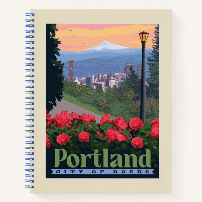 Cuaderno Ciudad de Rosas | Portland, Oregón (Anverso)
