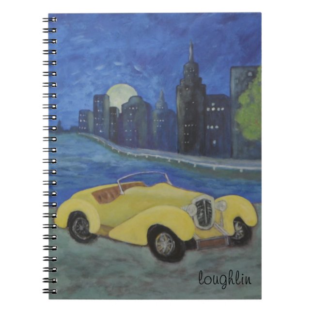 Cuaderno Ciudad en el bloc de notas nocturno (Frente)