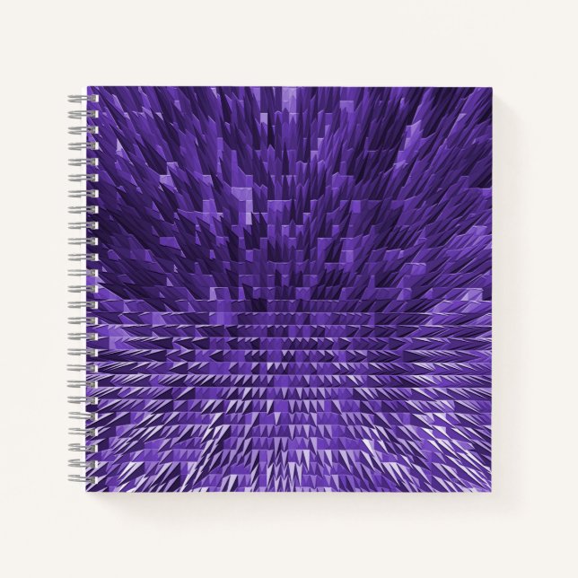 Cuaderno Ciudad Pirámide púrpura...... (Anverso)