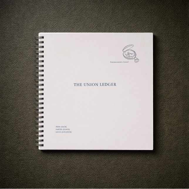 Cuaderno Civil Ceremony Courthouse Wedding Ledger (Subido por el creador)