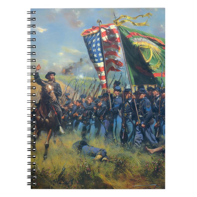 Cuaderno Civil War Union troops Irish Brigade  (Frente)