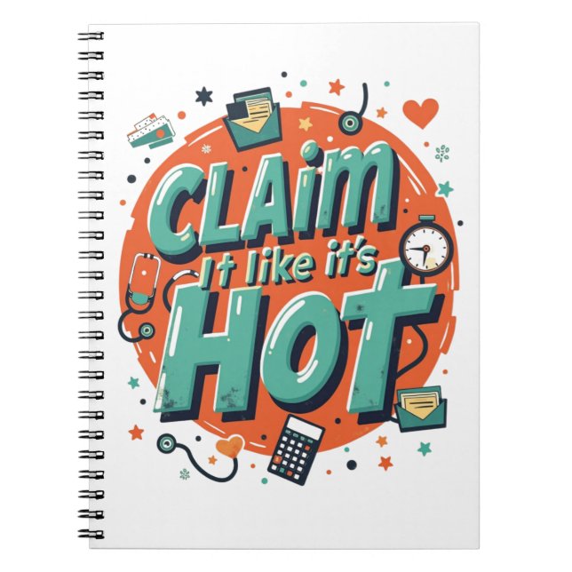 Cuaderno Claim It Like It’s Hot – Funny Insurance (Frente)