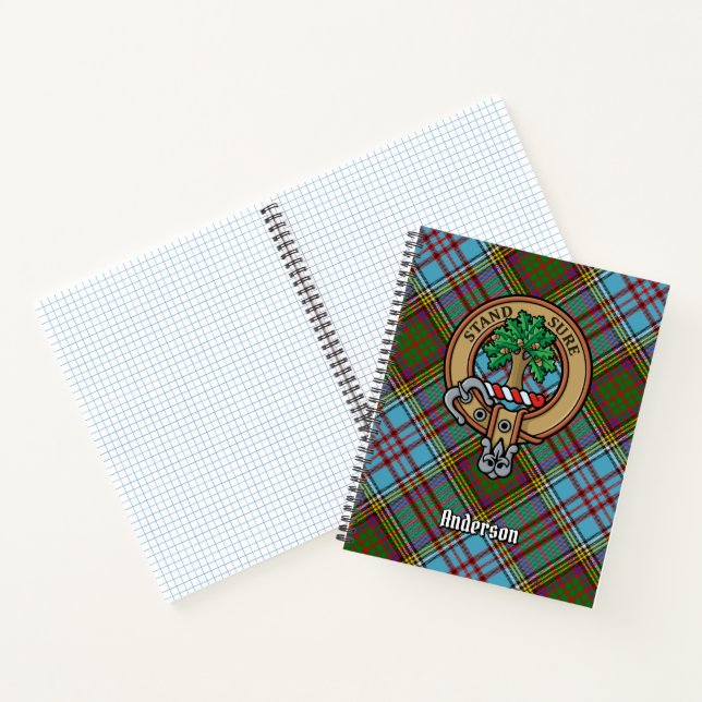 Cuaderno Clan Anderson Escudo sobre Tartán (Interior)