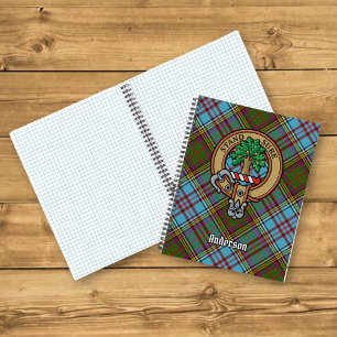 Cuaderno Clan Anderson Escudo sobre Tartán
