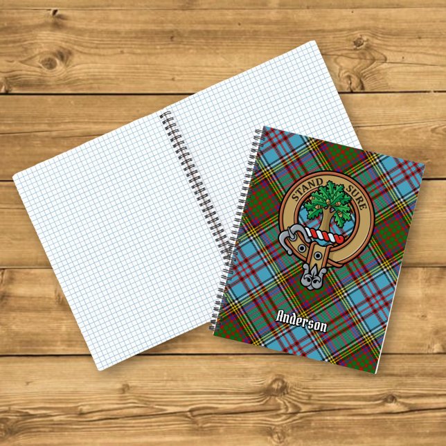 Cuaderno Clan Anderson Escudo sobre Tartán (Subido por el creador)