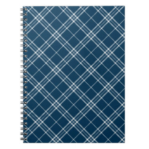Cuaderno Clan Azul Moderno Clark Tartan Plaid