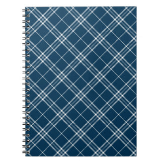 Cuaderno Clan Azul Moderno Clark Tartan Plaid