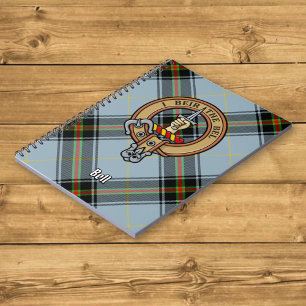 Cuaderno Clan Bell Escudo sobre Tartán