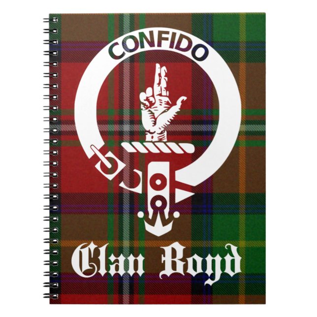 Cuaderno Clan Boyd Escudo Tartan (Frente)