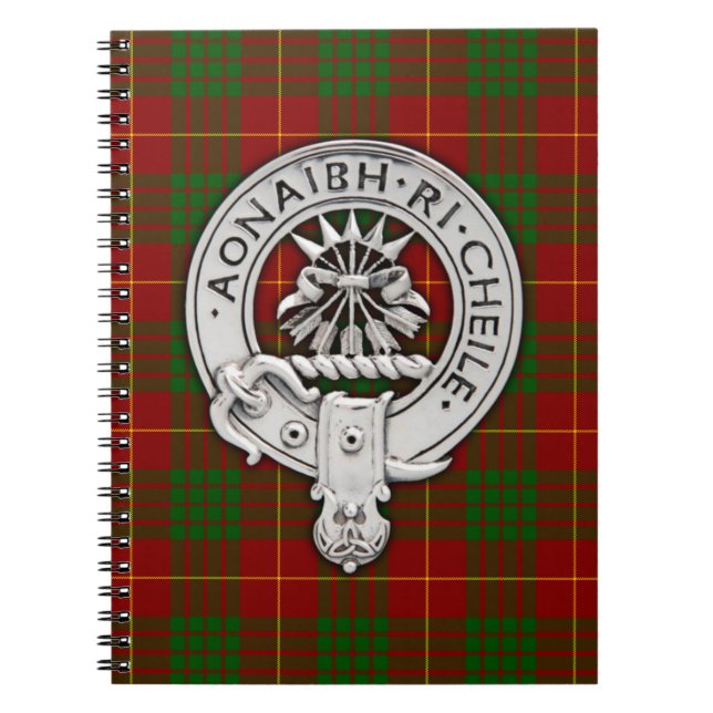 Cuaderno Clan Cameron Escudo y Tartán (Frente)