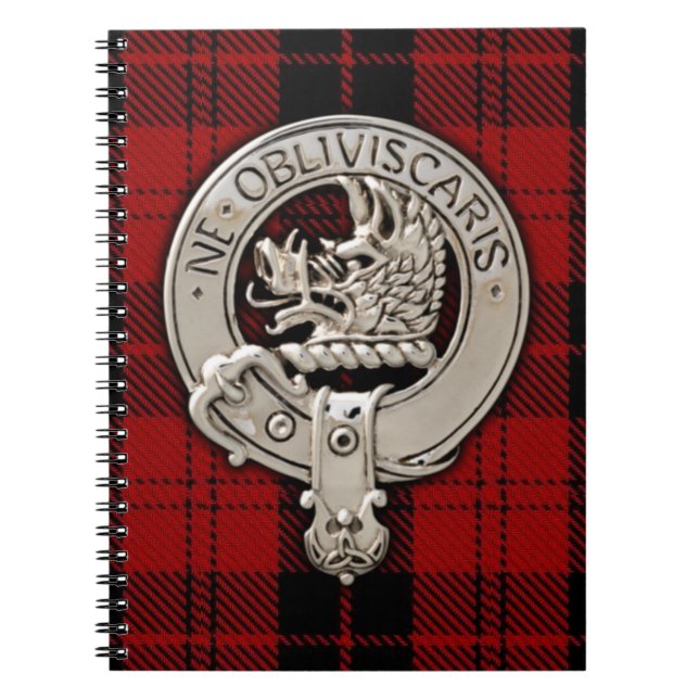 Cuaderno Clan Campbell Escudo y Armaddie Tartán (Frente)