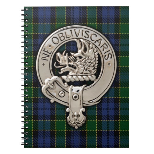 Cuaderno Clan Campbell Escudo y Breadalbane Tartan (Frente)