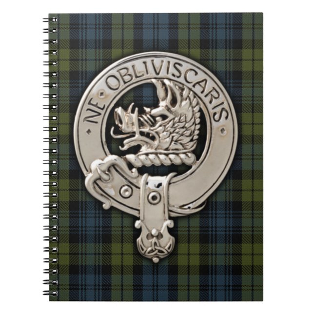 Cuaderno Clan Campbell Escudo y Tartán (Frente)