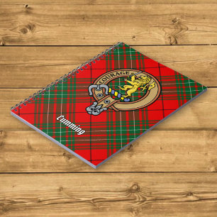 Cuaderno Clan Cumming Escudo sobre Tartán